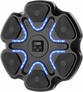 Music Boxing Machine with Boxing Gloves,9 Speeds and 2 Modes,Train to Your Favorite Music Rhythms