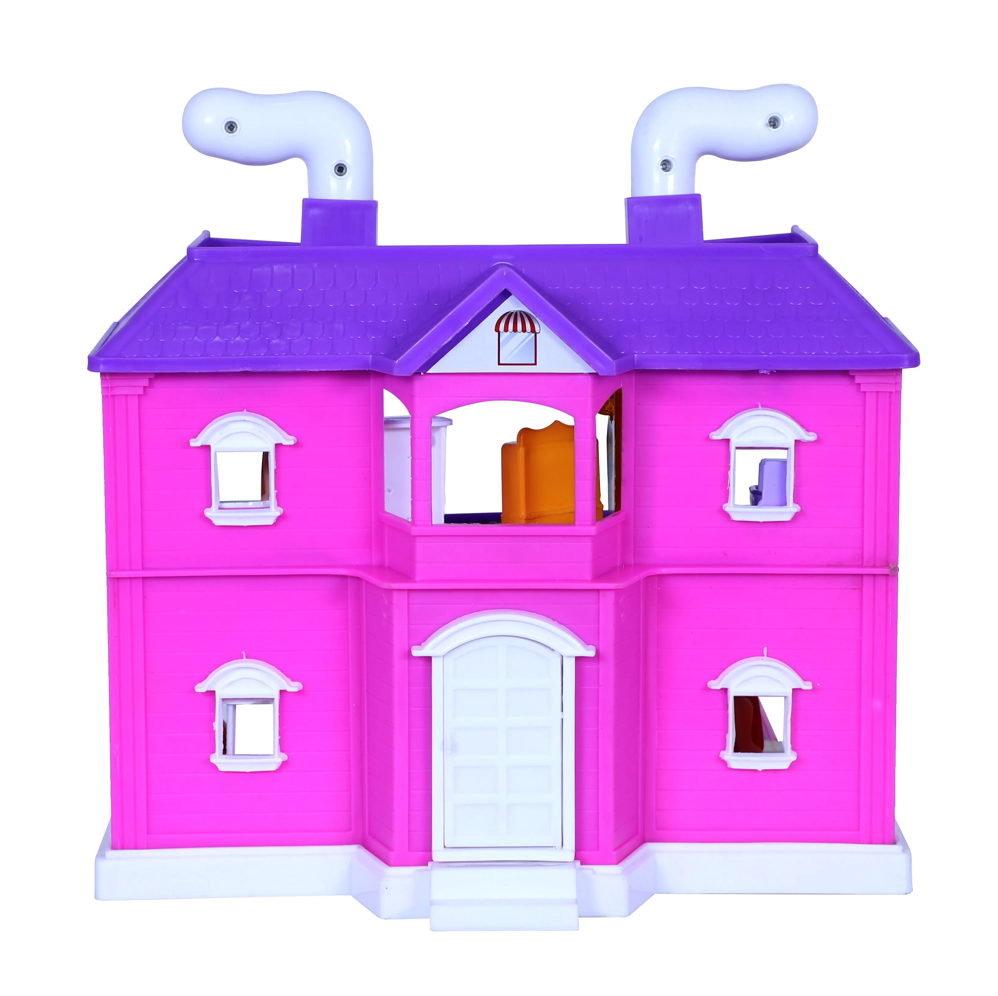 My Family Doll House - 35 pcs | Girls Role Playset | Pretend Play | Doll House with Furniture | Dollhouse Accessories | Imaginative Play | Playhouse | For Kids Age 3  years