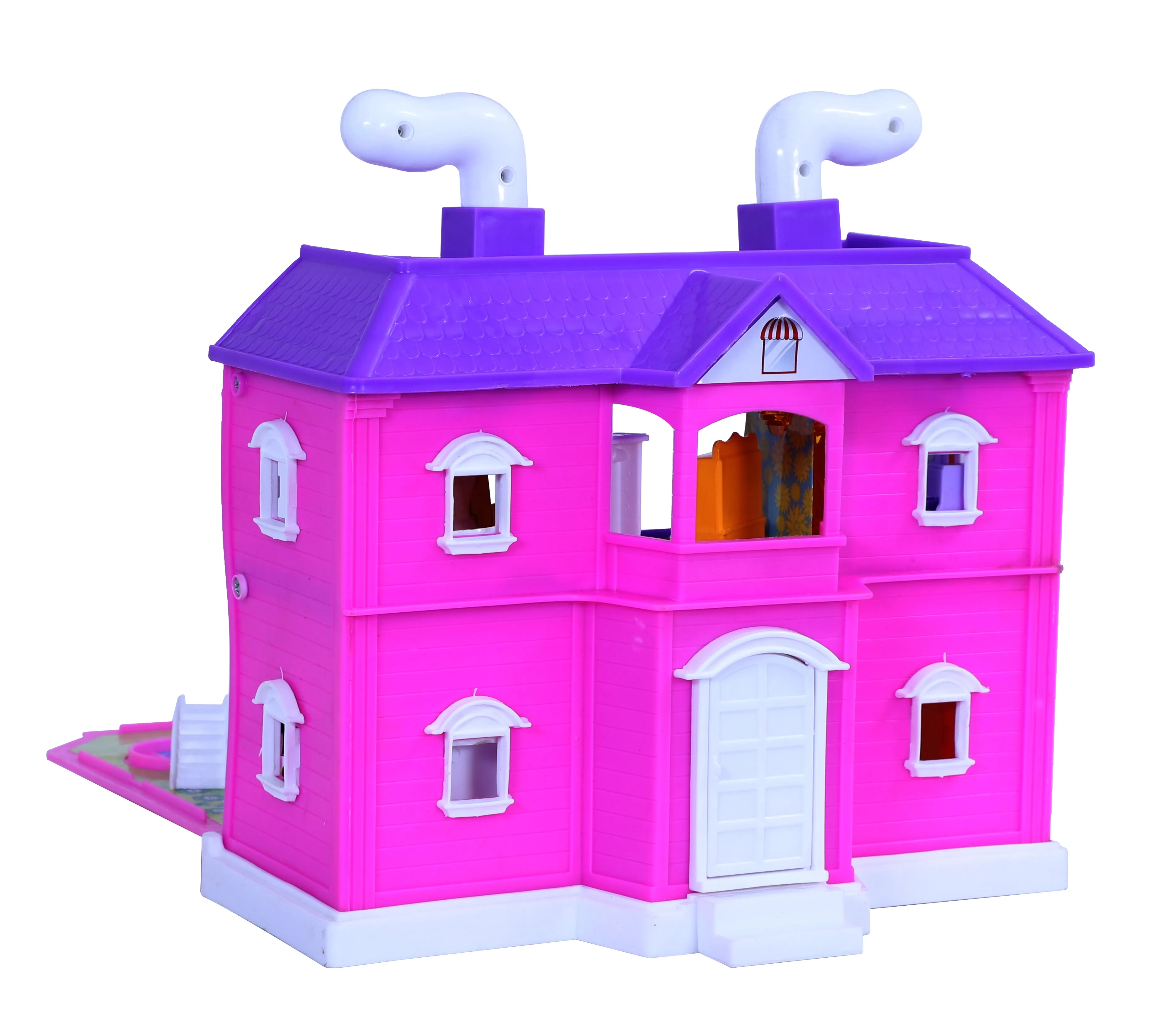 My Family Doll House - 35 pcs | Girls Role Playset | Pretend Play | Doll House with Furniture | Dollhouse Accessories | Imaginative Play | Playhouse | For Kids Age 3  years