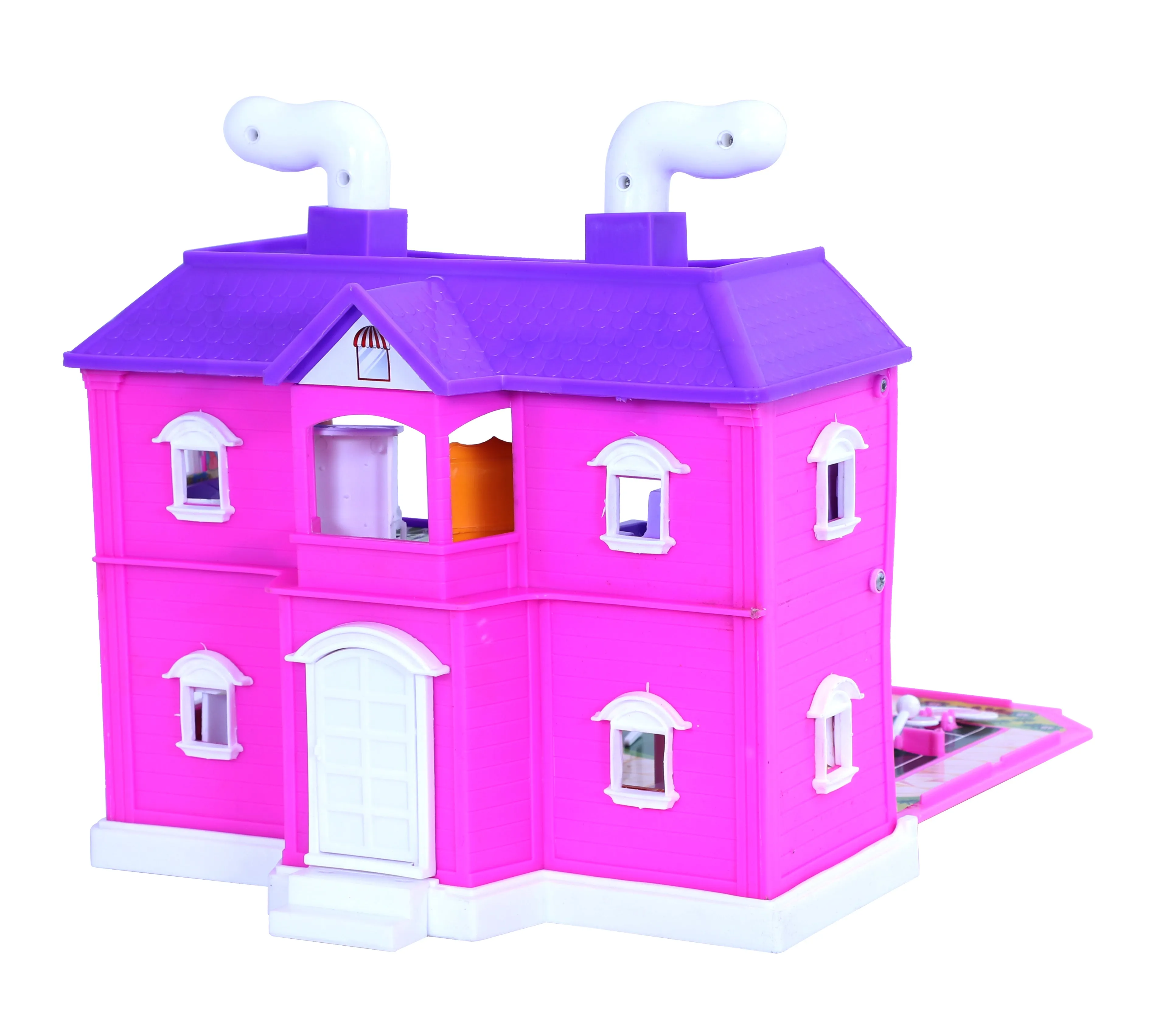 My Family Doll House - 35 pcs | Girls Role Playset | Pretend Play | Doll House with Furniture | Dollhouse Accessories | Imaginative Play | Playhouse | For Kids Age 3  years