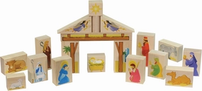 Nativity Block Set (White Box) - Made in USA