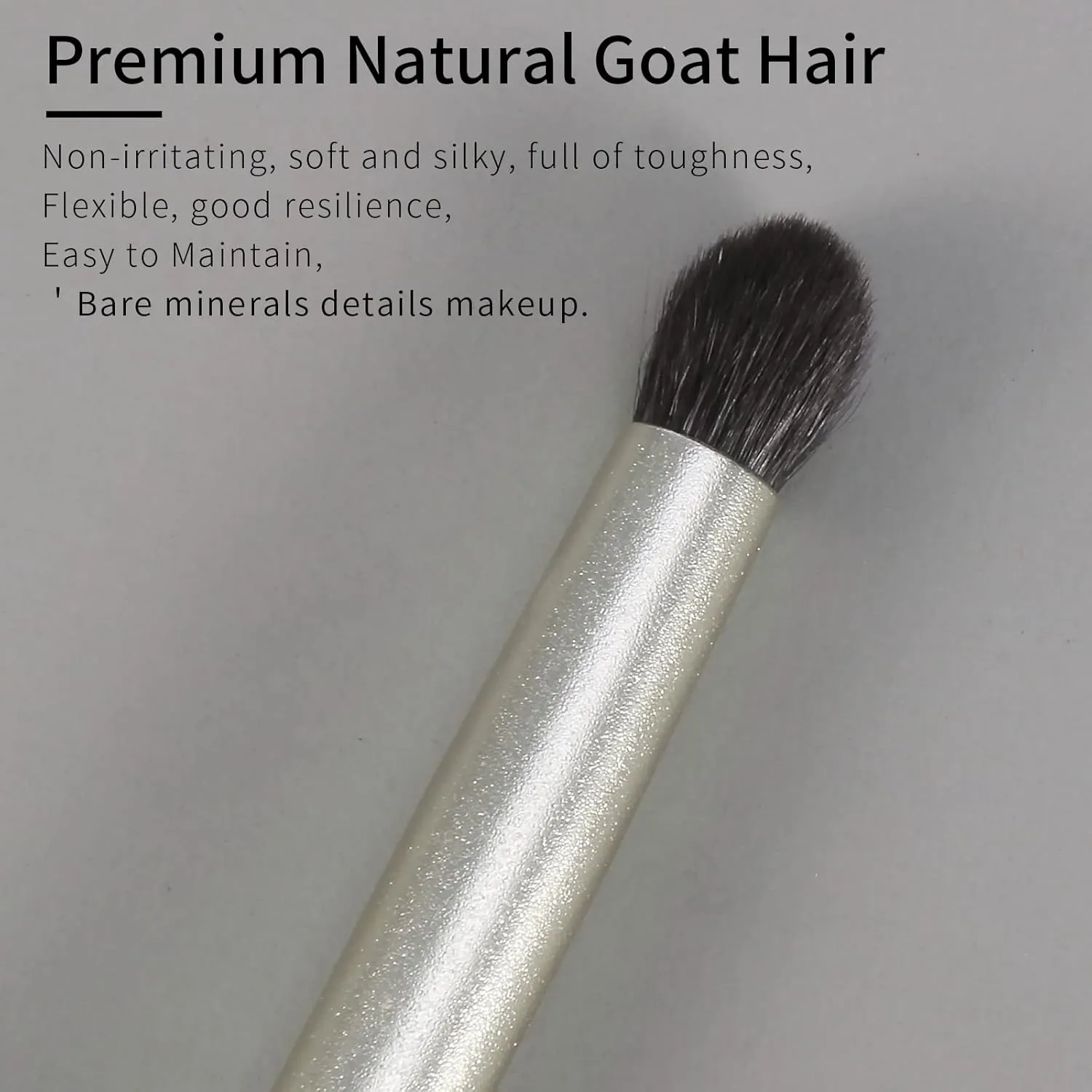 Natural Goat Hair Eye Shadow Brush, Small Blending Eyeshadow Brush, Eye Shadow Blending Brushes, Eye Blending Brush, Small Nose Contour Brush, Eyeshadow Blending Brushes, Single Makeup Brush.