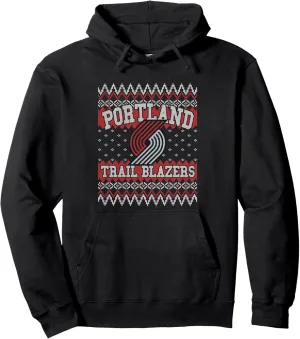 NBA Portland Trail Blazers Ugly Christmas Sweater Style Pullover Hoodie