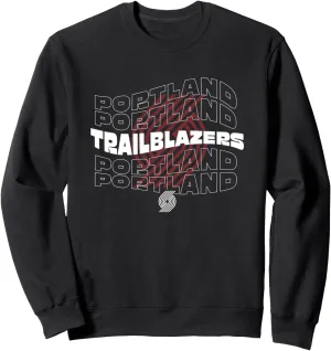 NBA Portland Trail Blazers Wave Outline Team Logo Sweatshirt