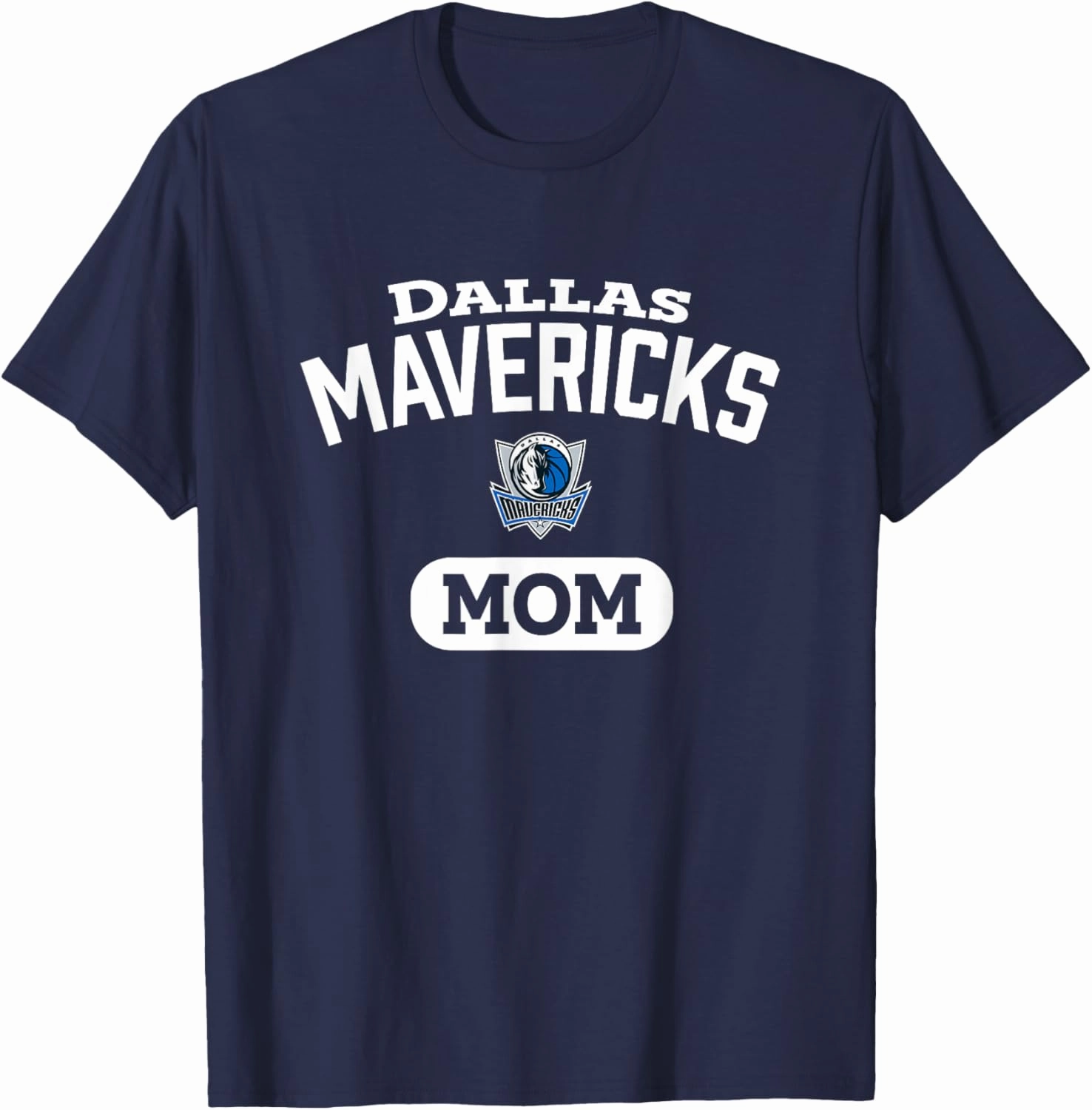 NBA Dallas Mavericks Mom Arched Team Logo T-Shirt