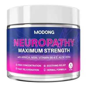 Never Comfort Cream with Arnica, MSM, Vitamin B6 and Aloe Vera, Soothing Temporarily for Feet, Legs, Hands, Toes ＆ Back, Long-Lasting Effect, 4 FL.OZ