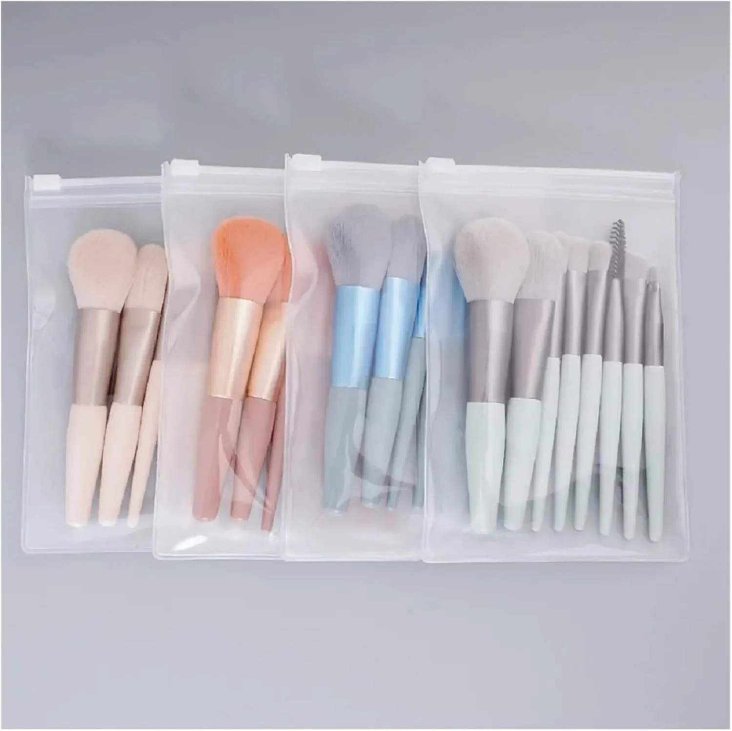 New 8Pcs Makeup Brush Set Makeup Concealer Brush Blush Loose Powder Brush Eye Shadow Highlighter Foundation Brush Beauty Tools(C506-green 8pcs)