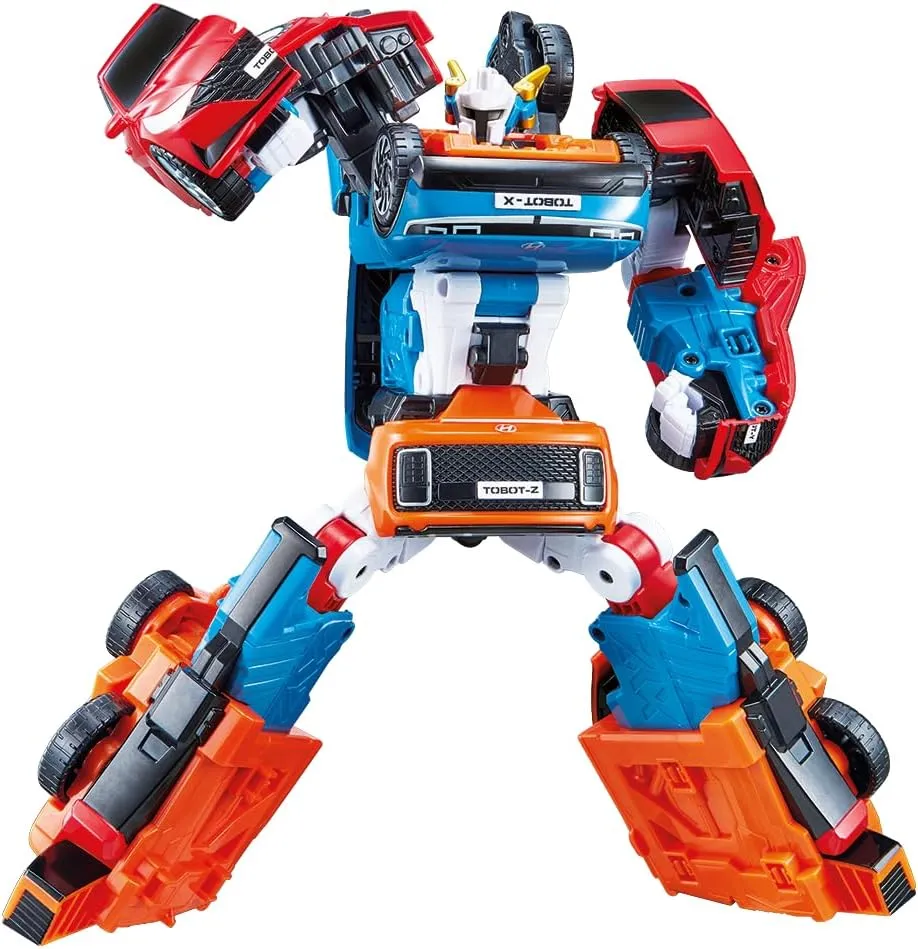 New TOBOT, TOBOT NEO TRITAN, Youngtoys Transforming Collectible Vehicle to Robot, Heroes Animation Character Toys for Kids 3 and up Transform Toys Cars, Large Size Integration 11-inch