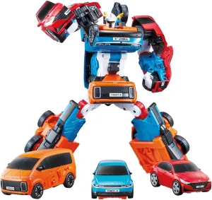 New TOBOT, TOBOT NEO TRITAN, Youngtoys Transforming Collectible Vehicle to Robot, Heroes Animation Character Toys for Kids 3 and up Transform Toys Cars, Large Size Integration 11-inch