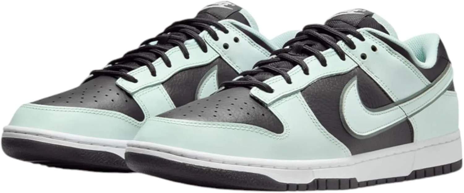 Nike Dunk Low Retro Premium Men's Shoes (FZ1670-001, Dark Smoke Grey/White/Barely Green)