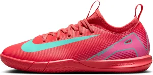 Nike Jr. Mercurial Vapor 16 Academy Little/Big Kids' IC Low-Top Soccer Shoes (FQ8411-800, Ember Glow/Aurora Green)