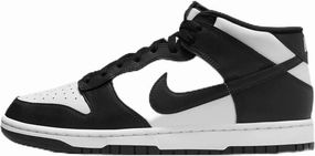 Nike Dunk Mid Men's Shoes (FQ8784-100, White/White/Black/Black) Size 11.5