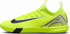 Nike Jr. Mercurial Vapor 16 Academy Little/Big Kids' IC Low-Top Soccer Shoes (FQ8411-700, Volt/Black)