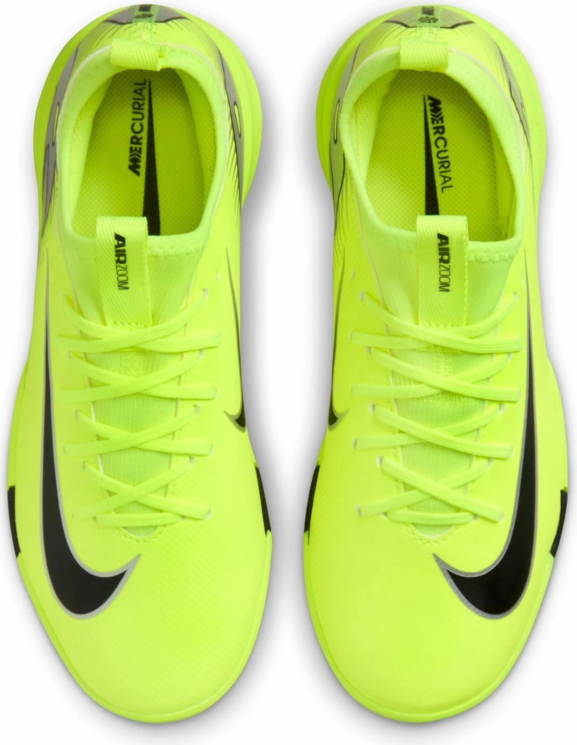 Nike Jr. Mercurial Vapor 16 Academy Little/Big Kids' IC Low-Top Soccer Shoes (FQ8411-700, Volt/Black)