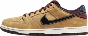 Nike SB Dunk Low Pro Skate Shoes (FZ1278-200, Celestial Gold/Dark Team Red/Armory Navy/Black)