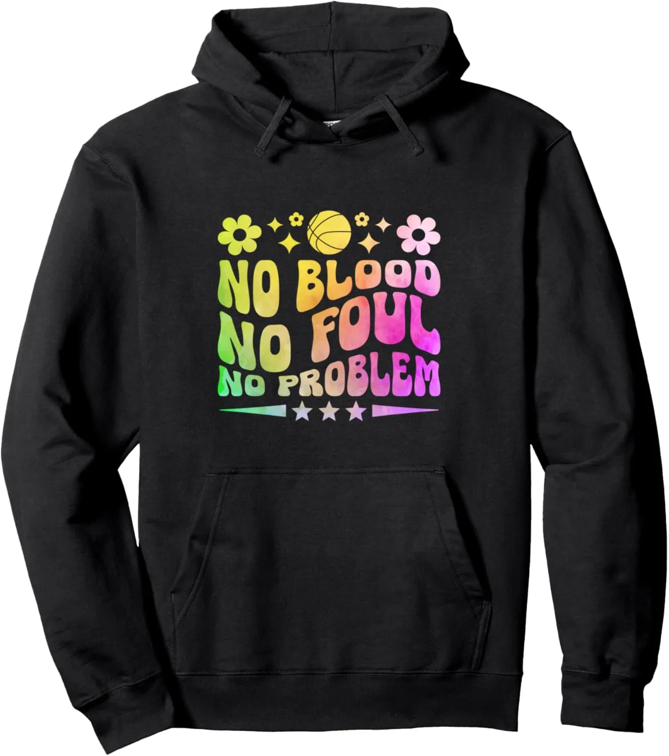 No Blood No Foul No Problem Shoot Court Player Pullover Hoodie