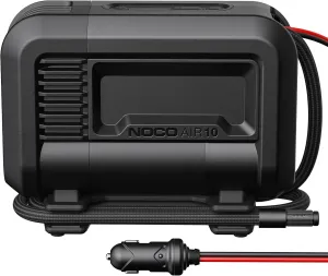 NOCO AIR10: UltraFast 10A Tire Inflator - 12V Portable Air Compressor Pump, Rated at 60 PSI, Inflates Tires from 0-40 PSI in 3.8 Minutes with a Digital Gauge, Smart Pressure, and Auto-Shutoff
