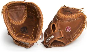 Nokona Classic Walnut 32.50" Closed Web Tan Lace Right Handers Catchers Glove (Walnut, 32.5")