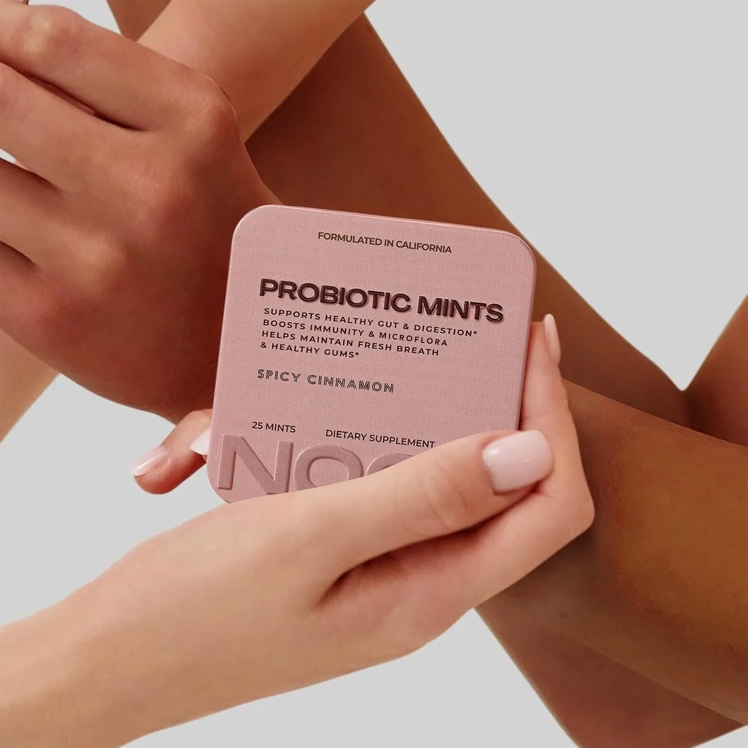 NOOZ Probiotic Mints Refill Bag - Gut & Oral Health Support - Spicy Cinnamon | Boosts Immunity & Digestion, Freshens Breath - Sugar-Free, No Aspartame - Eco-Friendly Refill Pack, 150 Mints