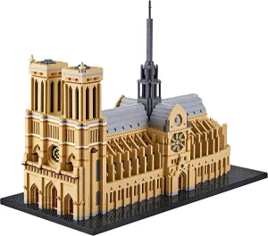 Notre Dame de Paris 7380 PCS Micro Building Blocks Set - Detailed Architectural Model Kit for Adults & Teens, Creative DIY Gift Idea, Miniature Construction Kit for Architecture Enthusiasts