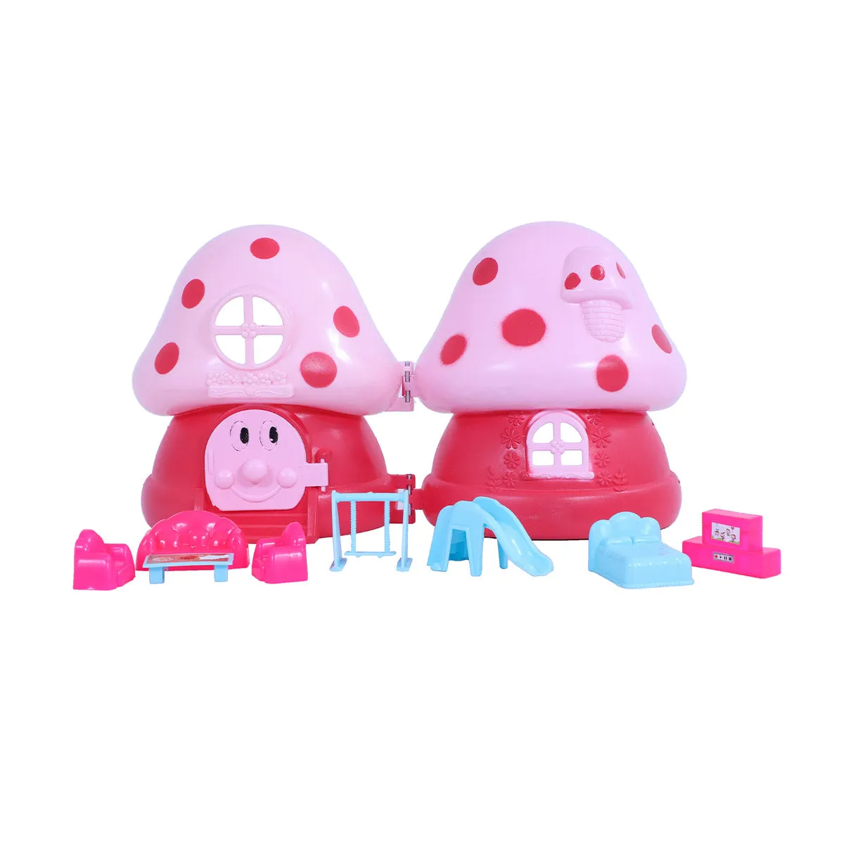Nova Twin Doll House | Girls Role Playset | Pretend Play | Doll House with Furniture | Dollhouse Accessories | Imaginative Play | Playhouse | For Kids Age 3  years