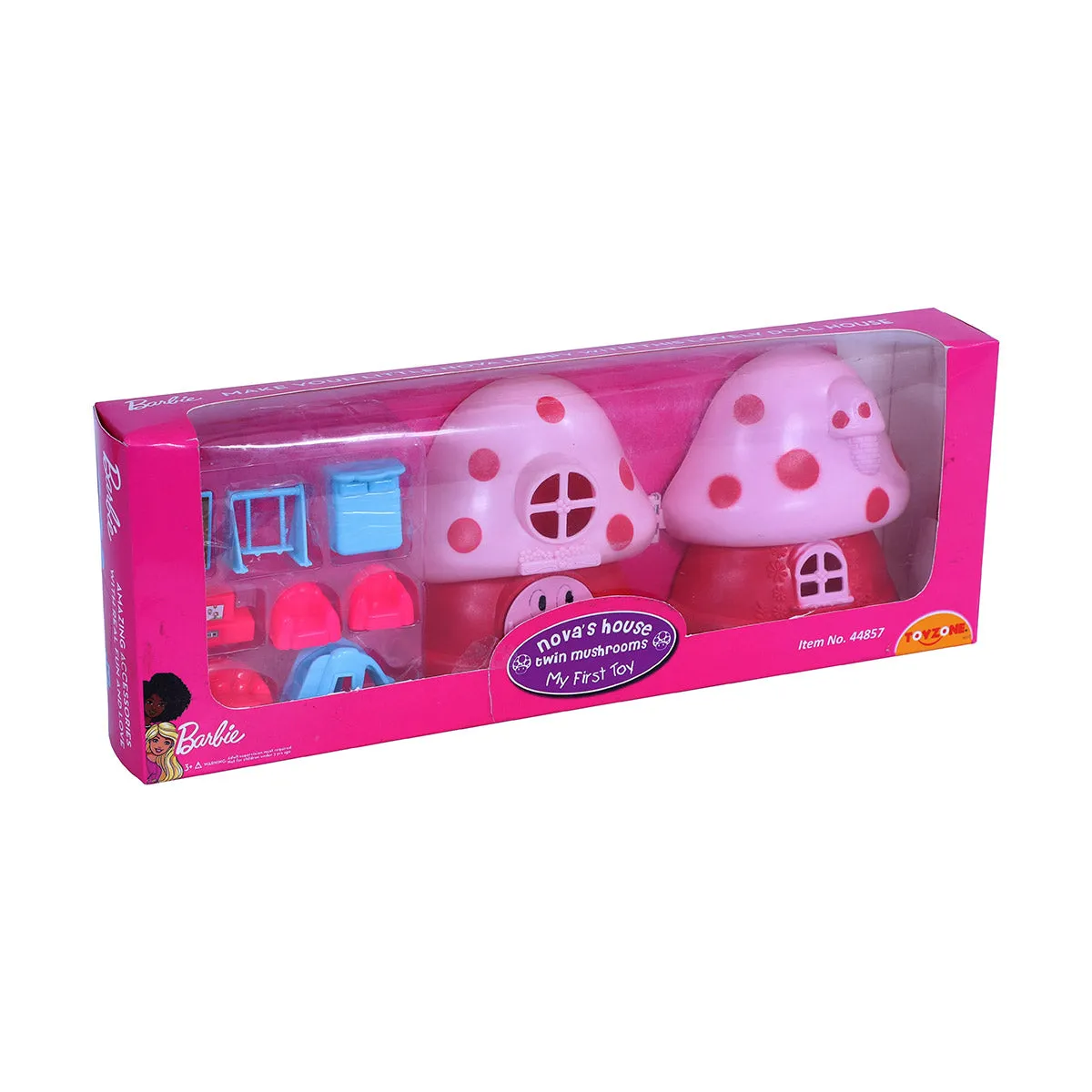 Nova Twin Doll House | Girls Role Playset | Pretend Play | Doll House with Furniture | Dollhouse Accessories | Imaginative Play | Playhouse | For Kids Age 3  years