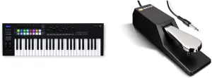 Novation Launchkey 49 [MK3] MIDI Keyboard Controller   M-Audio SP-2 Sustain Pedal