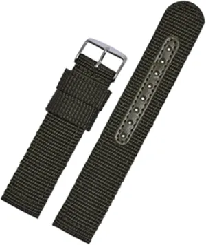 Nylon Watch Strap Breathable Woven Nylon Watch Band Strap Mesh 18 20 22 24Mm Women Men Watchbands Sports Black Blue Brown Army Green Strap (24 mm Army Green)