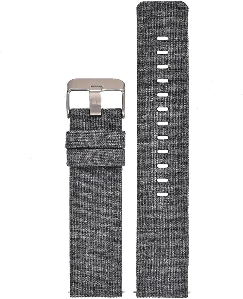 Nylon Watch Strap Nylon Watch Band 18Mm 20Mm 22Mm 24Mm Quick Release Canvas Watch Straps Watchbands Sports Strap /22Mm/Black White-B (22 mm Army Green)