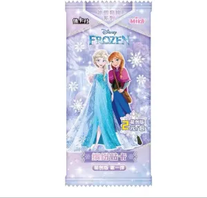 Official Licensed Card Fun Disney 100 Frozen Premium Set 1 Booster Box Packs - 5 Packs - 5 Cards Per Pack -25 Cards Total - Children Cartoon TCG CCG Collectable Playing or Trading Card Pack