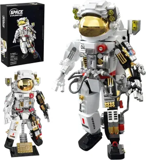 okk Space Astronaut Building Set, Space Toy for Kids, Collectible Astronaut Toy with Display Stand, Creative Space Exploration Astronaut Building Kit Gifts for Adults Boys Girls (652 Pieces)