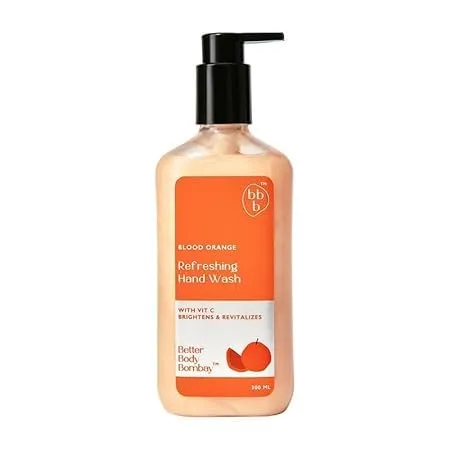 Orange Refreshing Hand Wash | Moisturizing & Gentle Cleanser for Soft Hands | Sulphate, Paraben Free & Vegan | Anti-Microbial & Germ Fighting Handwash | (300ml)