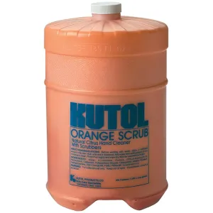 Orange Scrub Hand Cleaner - Heavy-Duty Citrus-Based Formula with Natural Scrubbers & Mineral Oil Solvent - Removes Grease, Ink, Paint, Tar & More, 128 oz Deluxe Refill Gallon (Pack of 3)