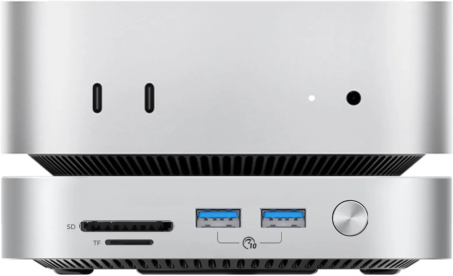 ORICO MiniMate 4TB External SSD for Mac mini M4 - Dual SSD (2TB 3200MB/s   2TB 1000MB/s) with USB 3.0 Hub, SD/TF 4.0 Reader, Desktop Expansion Storage & Port Replicator M4Ultra