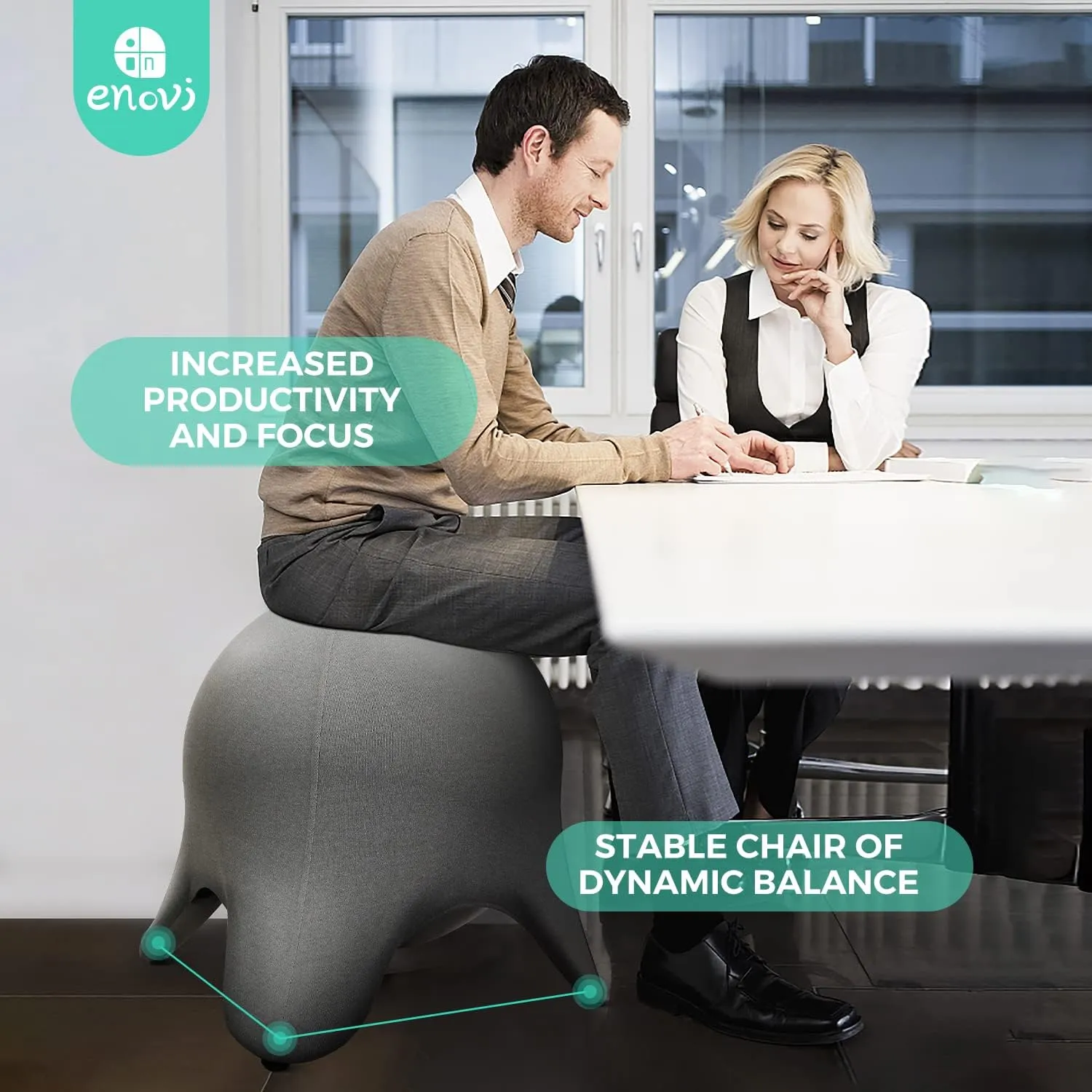 Original Starfish Ball Chair, Yoga Ball Chair Exercise Ball Chair Ergonomic Design for Home Office Desk, Stability Ball & Balance Ball Seat