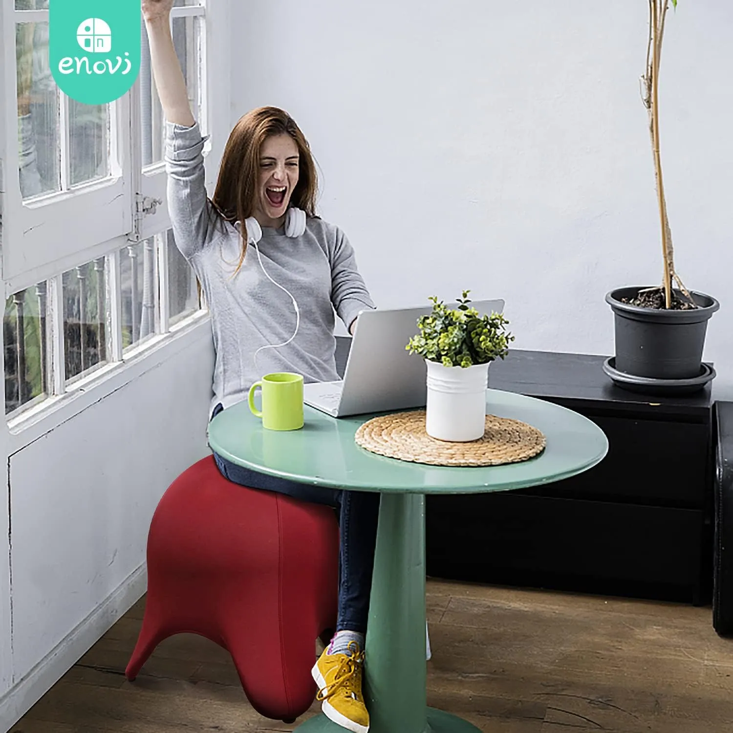 Original Starfish Ball Chair, Yoga Ball Chair Exercise Ball Chair Ergonomic Design for Home Office Desk, Stability Ball & Balance Ball Seat