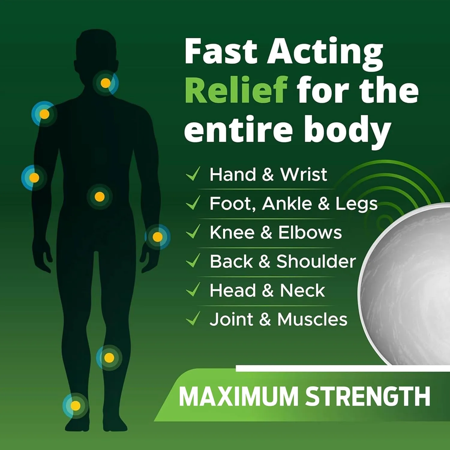 OWELL Naturals Arthritis Pain Relief Cream 7 oz, Maximum Strength Deep Penetrating Relieving for Aches, Joint & Muscle, Muscle, Back, Knee, Feet, Hand, Ankle, Legs, Shoulder