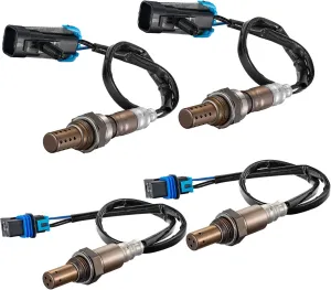 Oxygen O2 Sensor 234-4337 & 234-4018 Compatible with Chevy Silverado 1500 Suburban Compatible with GMC Sierra 1500 Yukon XL, 2PCS Upstream and Downstream Replacement Oxygen Sensor #19178116