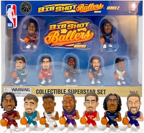 Party Animal NBA TeenyMates 2023 Mini Big Shot Baller Gift Set Series 2 Superstar Collector Gift Box Set