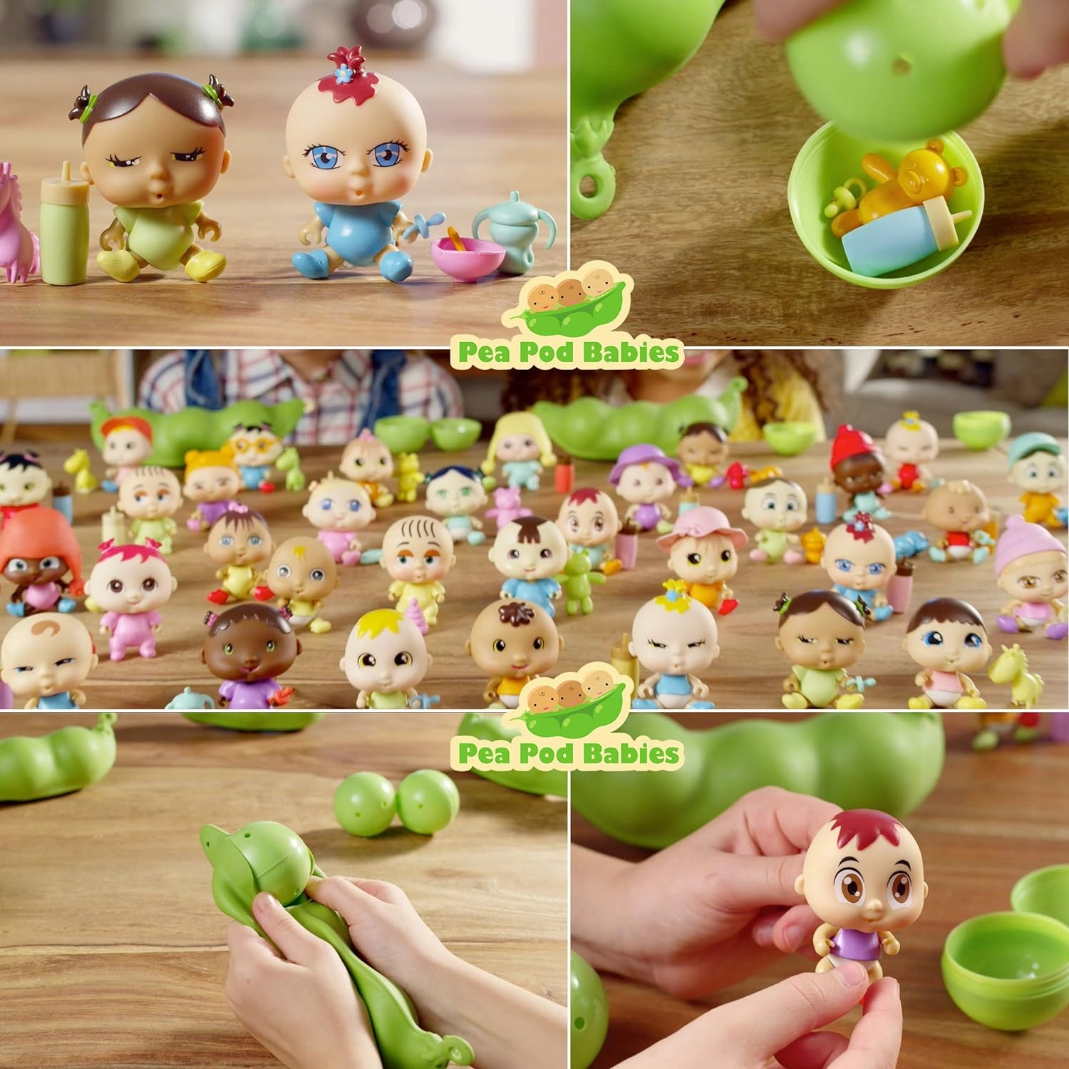 Pea Pod Babies - Collectible Mystery Surprise Toy with Mini Baby, Clothing, & Accessories Two Pack Bundle