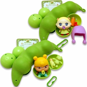 Pea Pod Babies - Collectible Mystery Surprise Toy with Mini Baby, Clothing, & Accessories Two Pack Bundle