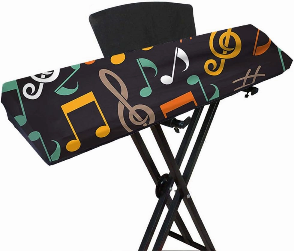 Piano Keyboard Dust Cover,Stretchable 61/88 Keys Piano Cover,Electronic Music Keyboard Piano Dirt-Proof Cover, Piano Keyboard Cover With Durable Elastic,Piano Accessories