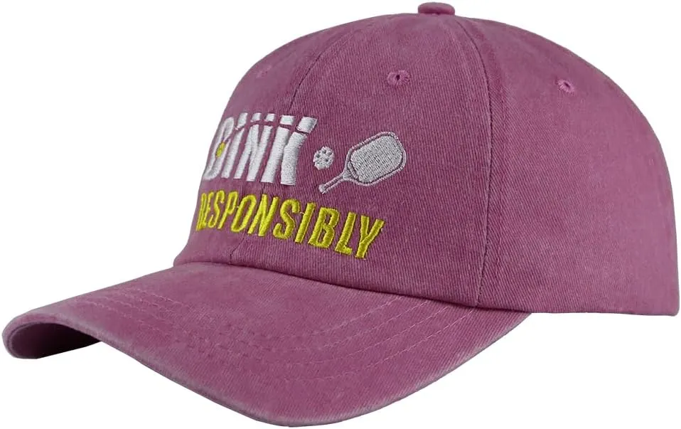 Pickleball Hats for Men Women, Pickle Ball Accessories, Adjustable Embroidered Baseball Cap Gifts for Pickleballs Lovers