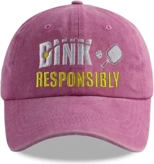 Pickleball Hats for Men Women, Pickle Ball Accessories, Adjustable Embroidered Baseball Cap Gifts for Pickleballs Lovers