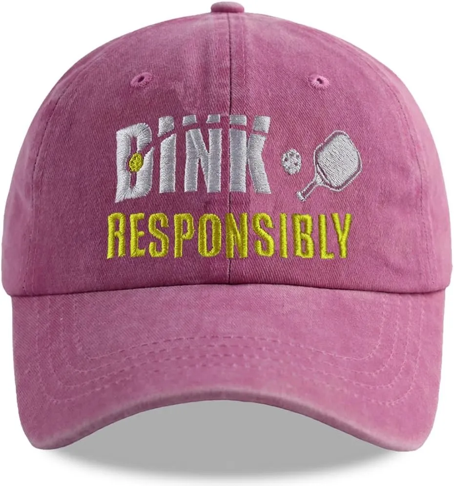Pickleball Hats for Men Women, Pickle Ball Accessories, Adjustable Embroidered Baseball Cap Gifts for Pickleballs Lovers
