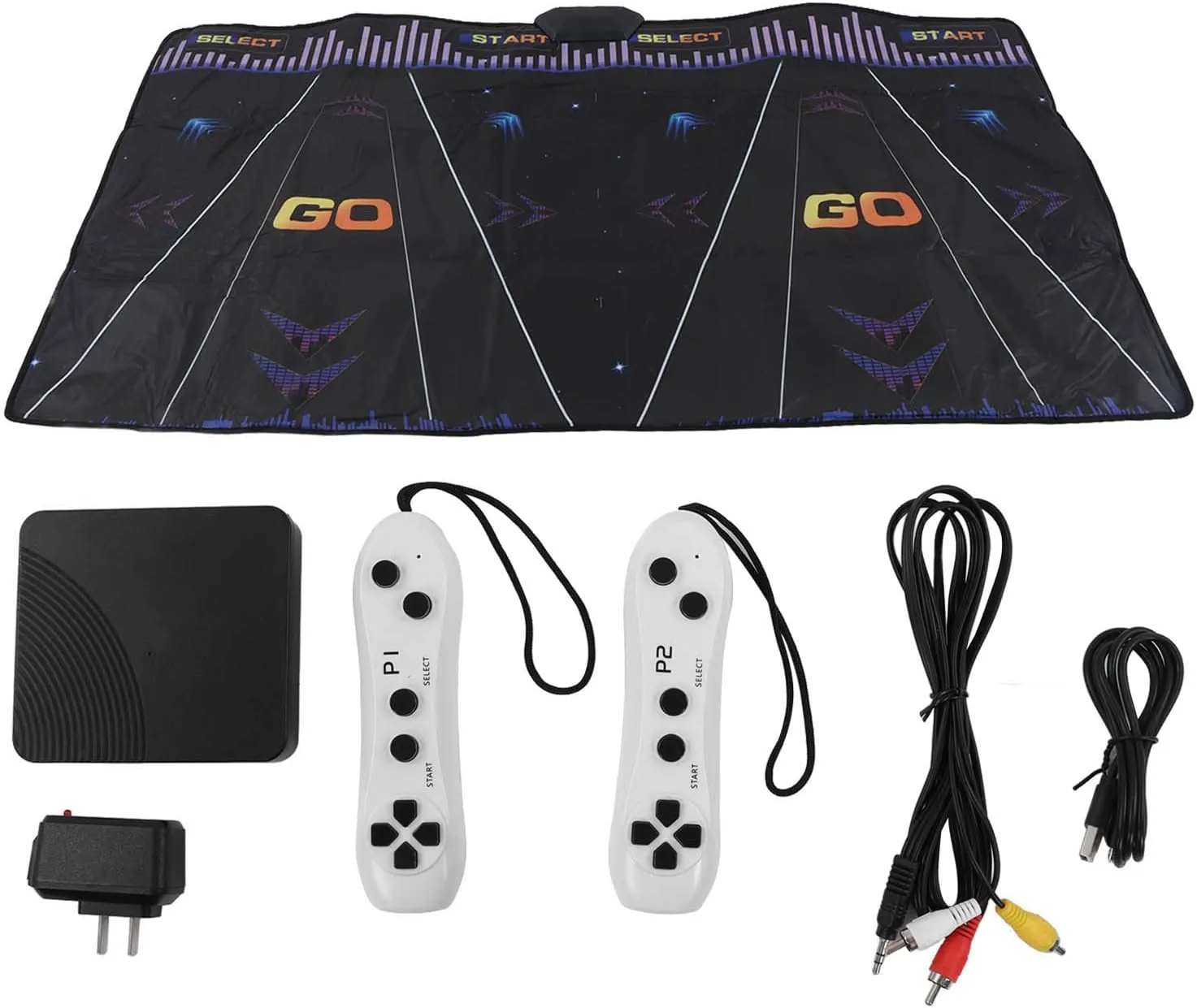 Pilipane Dance Mat, for 3 4 5 6 7 8 9 Year Old Girls Boys, HD 2 Player LED Light High Sensitivity Interactive Educational Runway Dance Pad, Built in Music, Dance Game Mat, for Kids Girls Boys