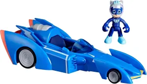 PJ Masks Power Heroes Cat Racer, Toy Car with Lights and Sounds, Preschool Toys for Boys and Girls 3 Years and Up