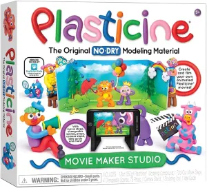 Plasticine Movie Maker Studio — No-Dry Modeling Material — Creative Kit — Ages 5 