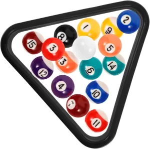 Playset for Kids Billiards Balls Set Mini Pool Table Accessory Training Balls Resin Material Fun for Children