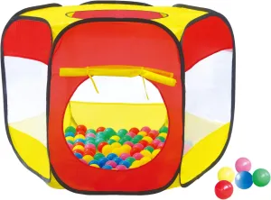 POCO DIVO 100-Ball Pit Play Tent Popup Hexagon Mesh Playpen Toddler Birthday Gift, Kids Holiday Present for 3 4 5 Year Old Boys Girls
